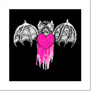 Bleeding Heart Bat Posters and Art